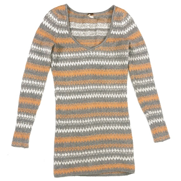 Free People Size Small Long Sleeve Tunic Sweater - Picture 1 of 4